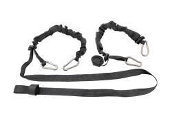 Rough Country Suspension Systems - Rough Country 1" x 6' Carabiner Tie Down Straps Black Pair 117701A - Image 1