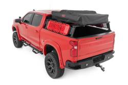 Rough Country Suspension Systems - Rough Country Aluminum Cargo Bed Rack Black 19-26 Silverado/Sierra 5.8' 10204 - Image 2