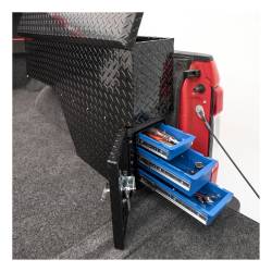 UWS - UWS EC30032 Black Aluminum 48" Passenger-Side Wheel Well Tool Box - Image 6