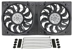 Derale - Derale 16928 High Output Dual 12" Electric RAD Fan/Plastic Shroud Kit - Image 1