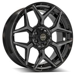 4PLAY - 4PLAY Wheels 4P06 22x9 6x5.5/135 12mm Gloss Black/Brushed 4P06-22090-6D55-12BBT - Image 1