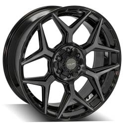 4PLAY - 4PLAY Wheels 4P06 22x9 6x5.5/135 12mm Gloss Black/Brushed 4P06-22090-6D55-12BBT - Image 3