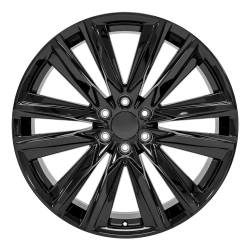 OE Wheels LLC - OE Wheels CA91-24100-6550-28B CA91 24x10 6x5.5 28mm Gloss Black - Image 2
