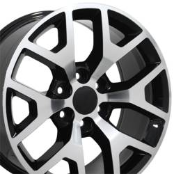 OE Wheels LLC - OE Wheels CV92 20x9 6x5.5 27mm Black/Machined CV92-20090-6550-27MB - Image 3