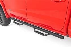 Rough Country Suspension Systems - Rough Country 3" Drop Step Nerf Bars Black Silverado/Sierra Crew RCC1980CCB - Image 1