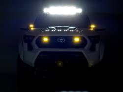 Rough Country Suspension Systems - Rough Country Black Series 3" LED Pod Lights SAE Fog-Amber Pair 70911 - Image 5