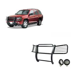 Black Horse Off Road - Black Horse 17GK26MA-PLFB Black Grille Guard w/LED for Trailblazer EXT - Image 1
