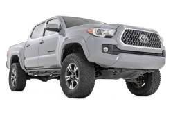 Rough Country Suspension Systems - Rough Country RCT0580CCB 3" Drop Step Nerf Bars Black for 05-23 Tacoma Double - Image 4