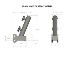 BulletProof Hitches - BulletProof FLAGHOLDER Flag Holder Attachment - Image 7
