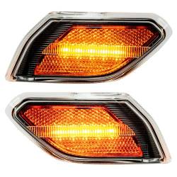 Recon - Recon 264149CL LED Front Side Fender Lenses Clear/Amber for 18-25 Wrangler JL - Image 2