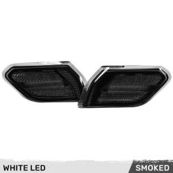 Recon - Recon 264149WHBK LED Front Side Fender Lenses Smoked/Amber for 18-25 Wrangler JL - Image 1