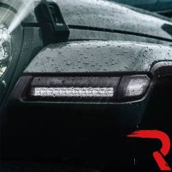 Recon - Recon 264149WHCL LED Front Side Fender Lenses Clear/Amber for 18-25 Wrangler JL - Image 2