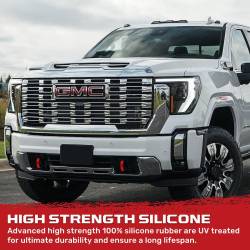 Recon - Recon 264004GMLDRD Silicone Tow Hook Cover Set Red 19-24 Sierra 1500 - Image 4