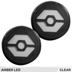 Recon - Recon 264334CL LED Turn Signal Lenses Clear/Amber for 07-18 Wrangler JK - Image 1