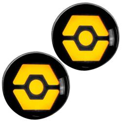 Recon - Recon 264334CL LED Turn Signal Lenses Clear/Amber for 07-18 Wrangler JK - Image 2