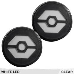 Recon - Recon 264334WHCL LED Turn Signal Lenses Clear/White for 07-18 Wrangler JK - Image 1