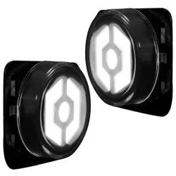 Recon - Recon 264335WHBK LED Front Side Fender Lenses Smoked/White for 07-18 Wrangler JK - Image 2