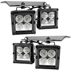 Recon - Recon 264512RPTR 3" LED Cube Fog Light Kit White 10-14 F150 Raptor - Image 1