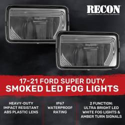 Recon - Recon 264520BK OEM Replacement Fog Lights Smoked/White/Amber F150/Super Duty - Image 4