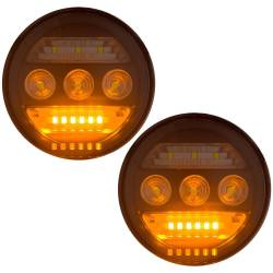 Recon - Recon 264521BK OEM Replacement Fog Lights Smoked/White/Amber Silverado/Sierra - Image 2