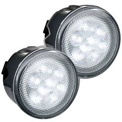 Recon - Recon 264134WHCL LED Turn Signal Lenses Clear/White for 07-18 Wrangler JK - Image 1
