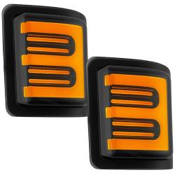 Recon - Recon 264140BKS LED Side Mirror Lenses Smoked/Amber 08-16 Super Duty - Image 2