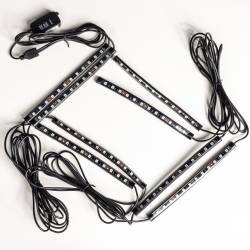 Recon - Recon 264706RGB 6" Flexible High Power LED Light Strips-8pc. RGB - Image 1
