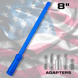 Recon - Recon 264ANTBL 8" Aluminum Universal Stubby Antenna-Blue - Image 3