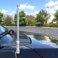 Recon - Recon 264ANTBR 8" Aluminum Universal Stubby Antenna-Silver - Image 4