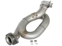aFe 48-48021 Twisted Steel Stainless Exhaust Loop Relocation Pipe for Jeep 3.6