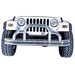 Rugged Ridge 11521.01 Defender Front Bumper Stainless Steel for CJ & Wrangler