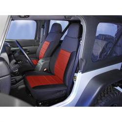 Rugged Ridge - Rugged Ridge 47530 NEOPRENE SEAT COVER FRONTS PAIR RED for Wrangler - Image 1