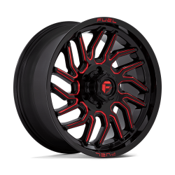 Fuel 1PC - Fuel Off Road D808 HURRICANE 20x9 6x5.5 20mm Gloss Black/Red D80820908457 - Image 1