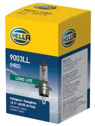 Hella - HELLA 9003LL Long Life 12V Halogen Headlight Bulb Pair 55/60W Dual Beam - Image 2