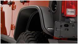 Bushwacker - Bushwacker Flat Style Rear Fender Flares-Black for Jeep JK 10050-07 - Image 2