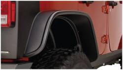 Bushwacker - Bushwacker Flat Style Rear Fender Flares-Black for Jeep JK 10050-07 - Image 3