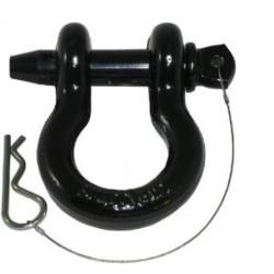 Smittybilt - Smittybilt 13049B Shackle 3/4" D-Rings 4.75 Tons Black Each - Image 1
