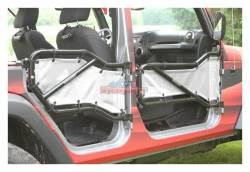 Steinjager - Steinjager Mesh Tube Door Covers Front/Rear-White for Wrangler JK J0041378 - Image 1