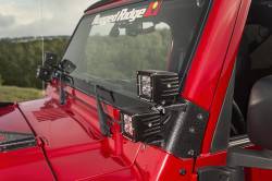 Rugged Ridge - Rugged Ridge Dual A-Pillar Light Mounts-Black for Wrangler TJ 11232.36 - Image 4