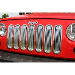 Rugged Ridge 11401.20 Billet Grille Insert Polished Aluminum