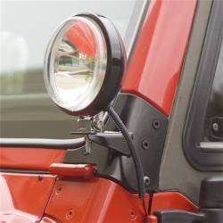 Rugged Ridge - Rugged Ridge 11027.02 Windshield Auxiliary Light Mounting Brackets - Image 3
