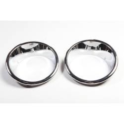 Rugged Ridge 13311.20 Chrome Headlight Bezels for 07-18 Jeep Wrangler JK