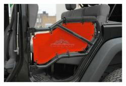 Steinjager - Steinjager Mesh Tube Door Covers Rear Red for Wrangler JK J0041362 - Image 1