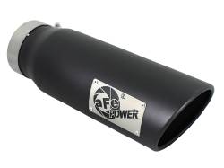 aFe Power - aFe Power 4" IN/5" OUT Bolt-On Matte Black Stainless Exhaust Tip 49T40501-B15 - Image 1