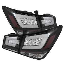 Spyder Auto - Spyder Auto 5076595 Black/Clear LED Taillights - Image 1