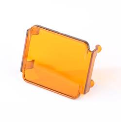 Rugged Ridge - Rugged Ridge 3.0" Square LED Light Cover-Each Amber 15210.67 - Image 1