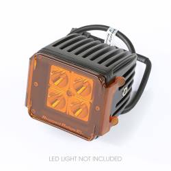 Rugged Ridge - Rugged Ridge 3.0" Square LED Light Cover-Each Amber 15210.67 - Image 3