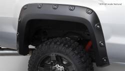 Bushwacker Boss Pocket Style Rear Fender Flares-Black GMC Sierra 40118-02