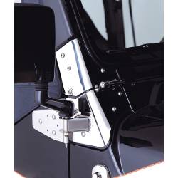 Rugged Ridge - Rugged Ridge 11026.02 Mirror Relocation Brackets Stainless Steel - Image 1