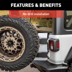 ARIES - ARIES 2563001 Spare Tire Carrier for 18-20 Wrangler JL - Image 4